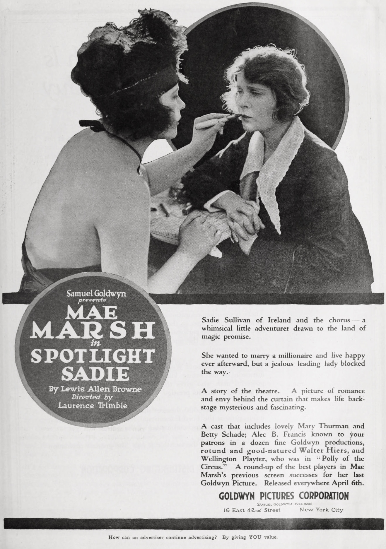 Spotlight Sadie (1919) постер