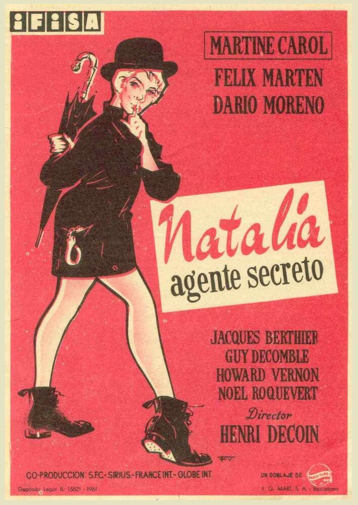 Натали, секретный агент (1959) постер