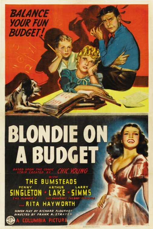 Блонди на бюджете (1940) постер