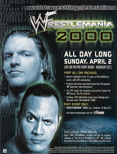 WWF РестлМания 16 (2000) постер