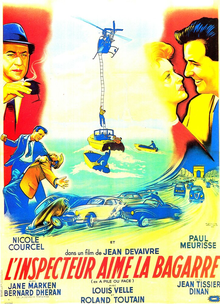 L'inspecteur aime la bagarre (1957) постер