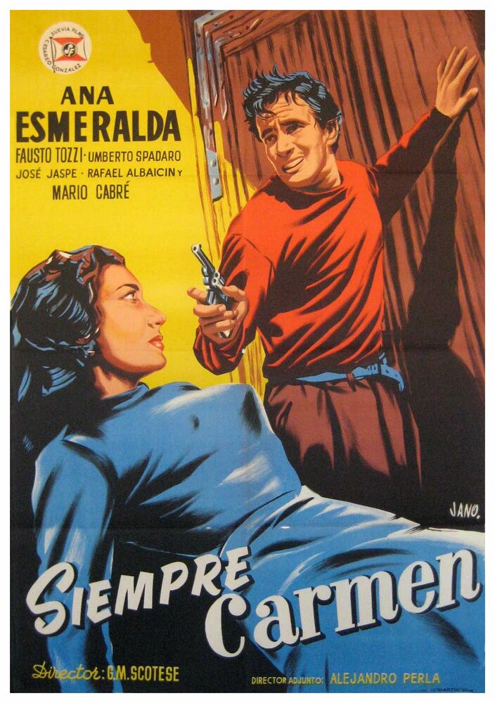 Siempre Carmen (1954) постер