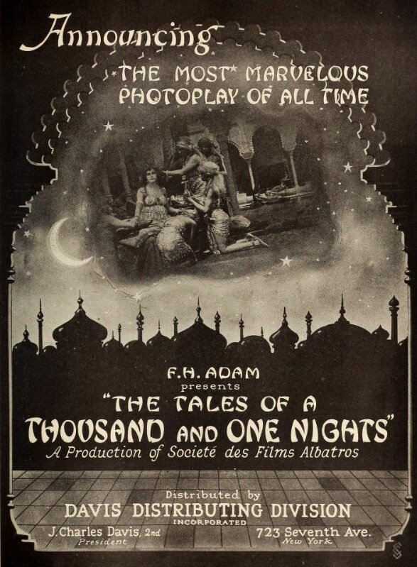 Сказки тысячи и одной ночи (1921) постер