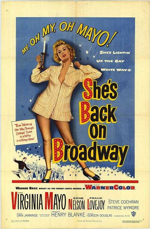 She's Back on Broadway (1953) постер