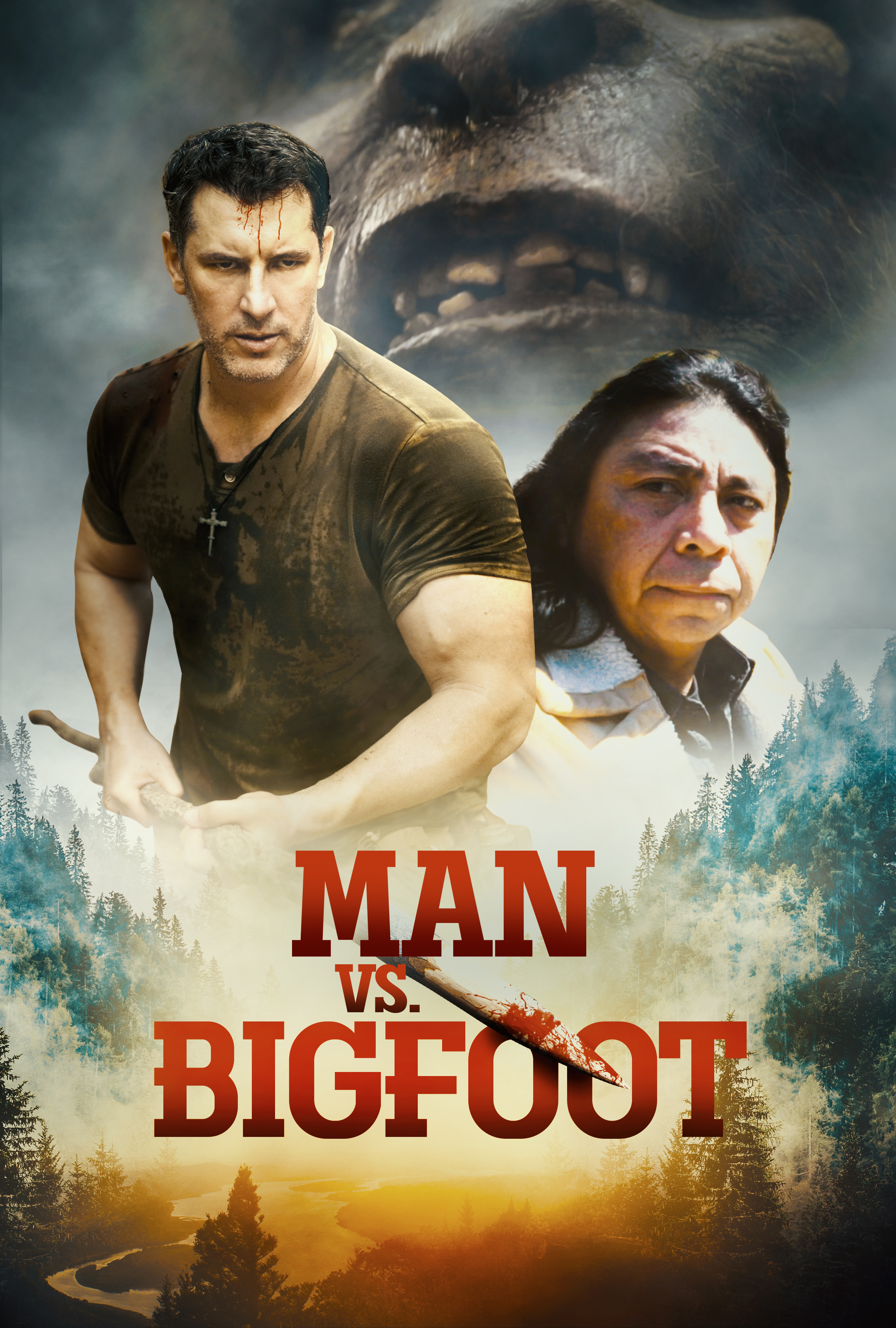 Man vs Bigfoot (2021) постер