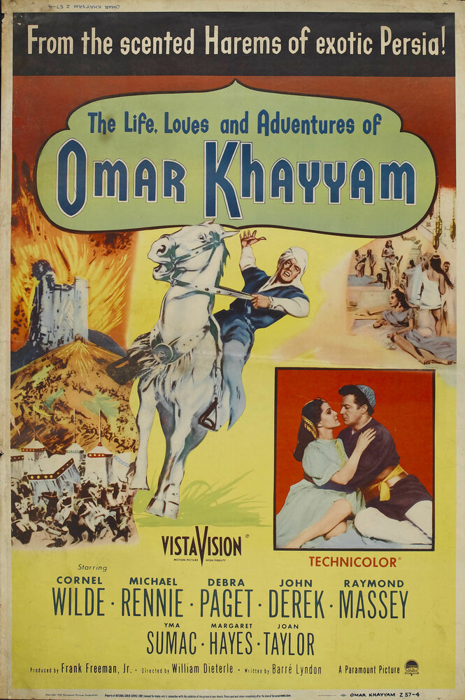 Любовь в жизни Омара Хайамы (1957) постер