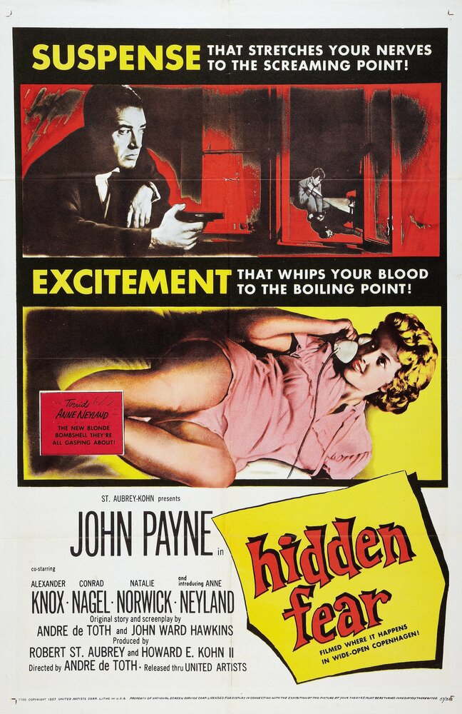 Скрытый страх (1957) постер