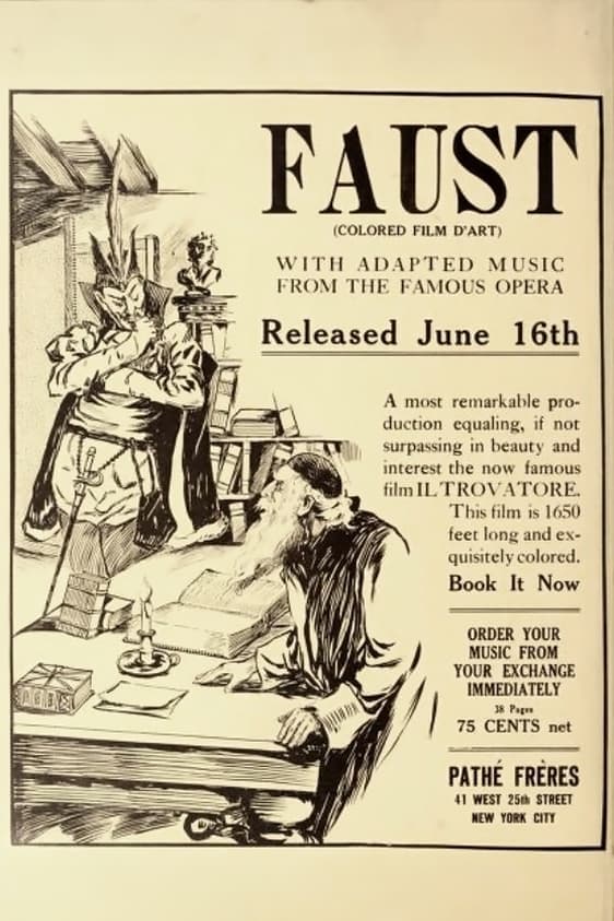 Фауст (1910) постер