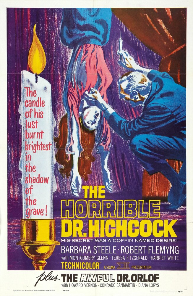Ужасный секрет доктора Хичкока (1962) постер