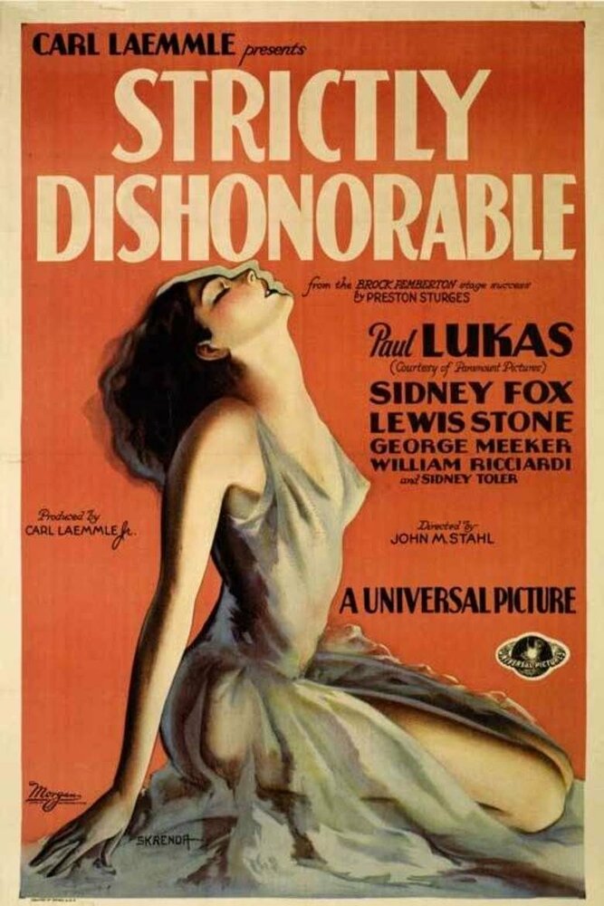 Strictly Dishonorable (1931) постер