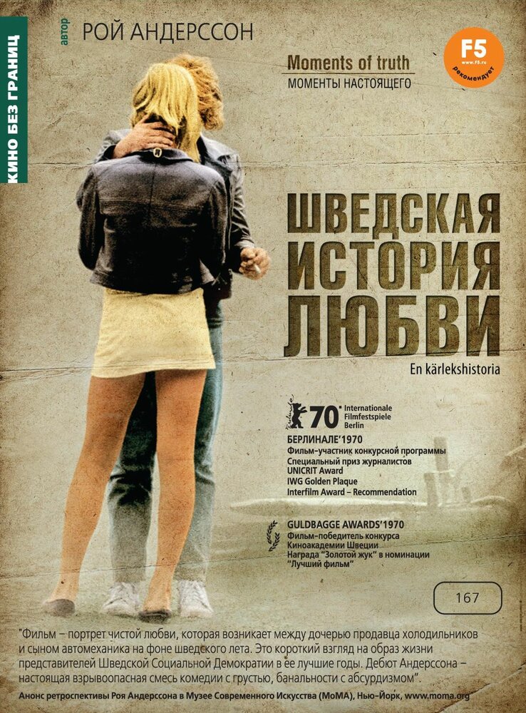 Шведская история любви (1970) постер