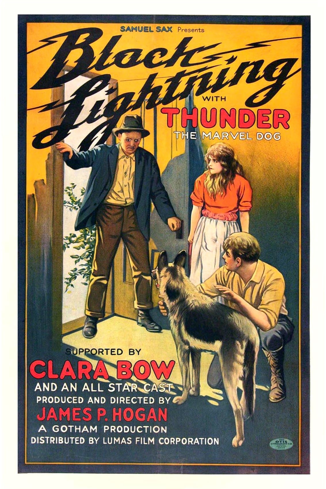 Черная молния (1924) постер