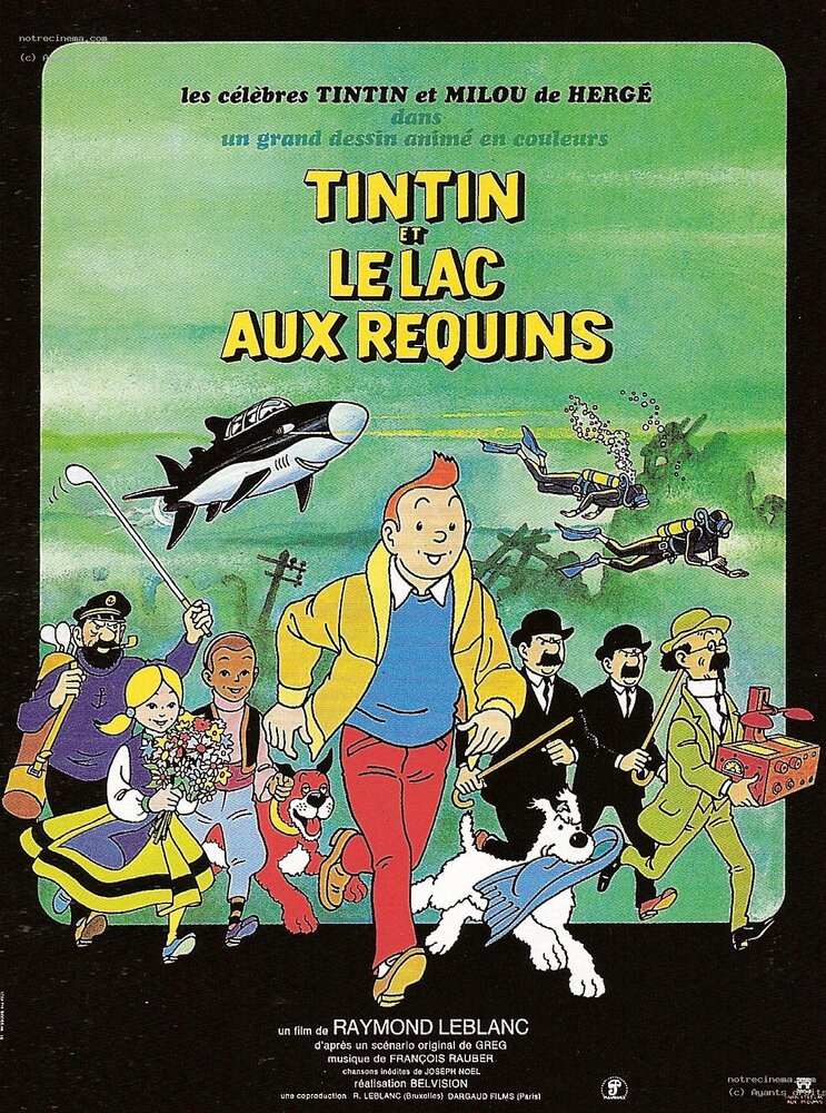 Тинтин и озеро акул (1972) постер