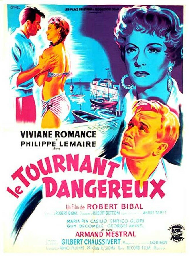 Опасный поворот (1954) постер