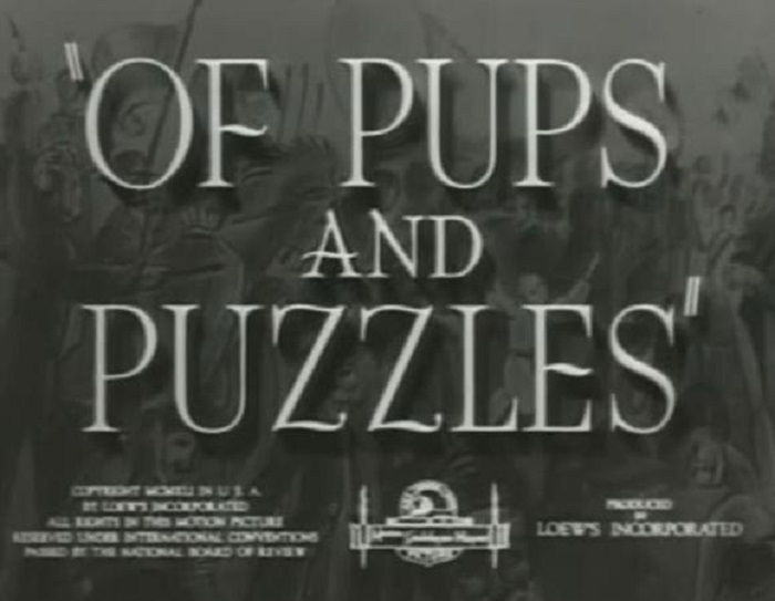 О щенках и головоломках (1941) постер