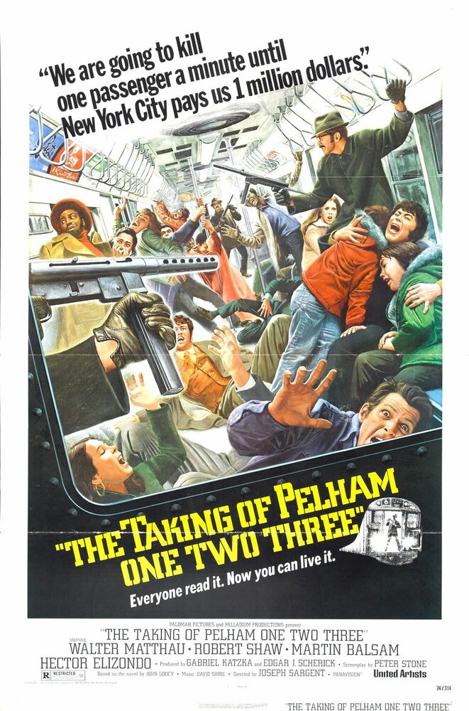 Захват поезда Пелэм 1-2-3 (1974) постер
