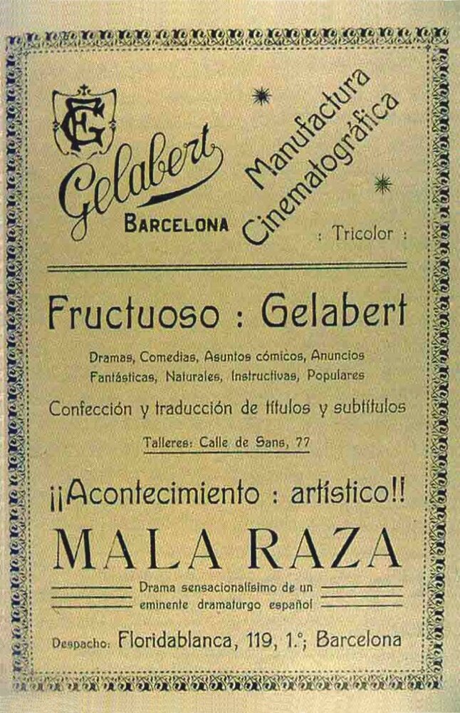 Mala raza (1913) постер