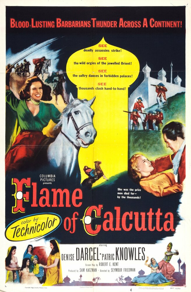 Flame of Calcutta (1953) постер