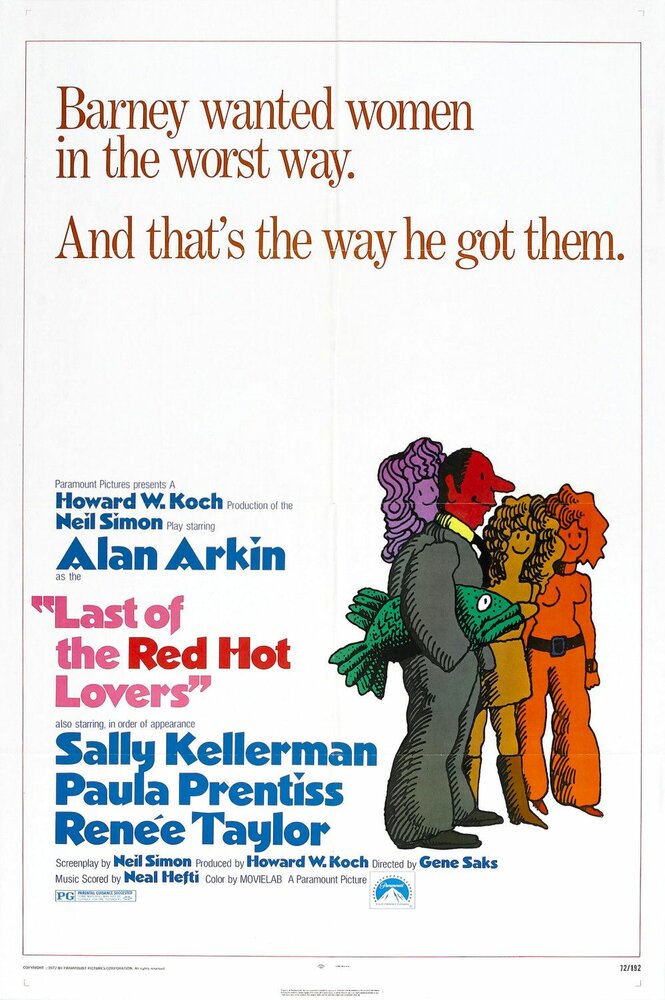 Last of the Red Hot Lovers (1972) постер