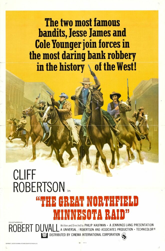 Великий налет на Нортфилд (1972) постер