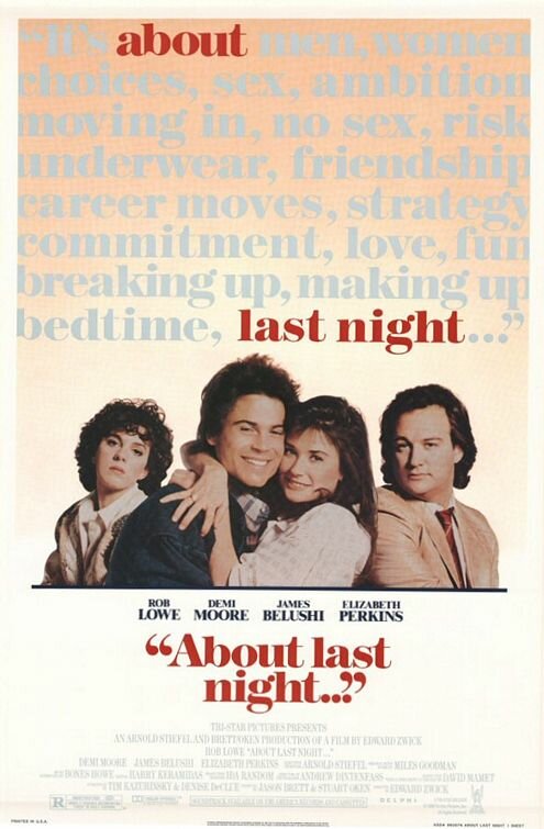 Что случилось прошлой ночью (1986) постер