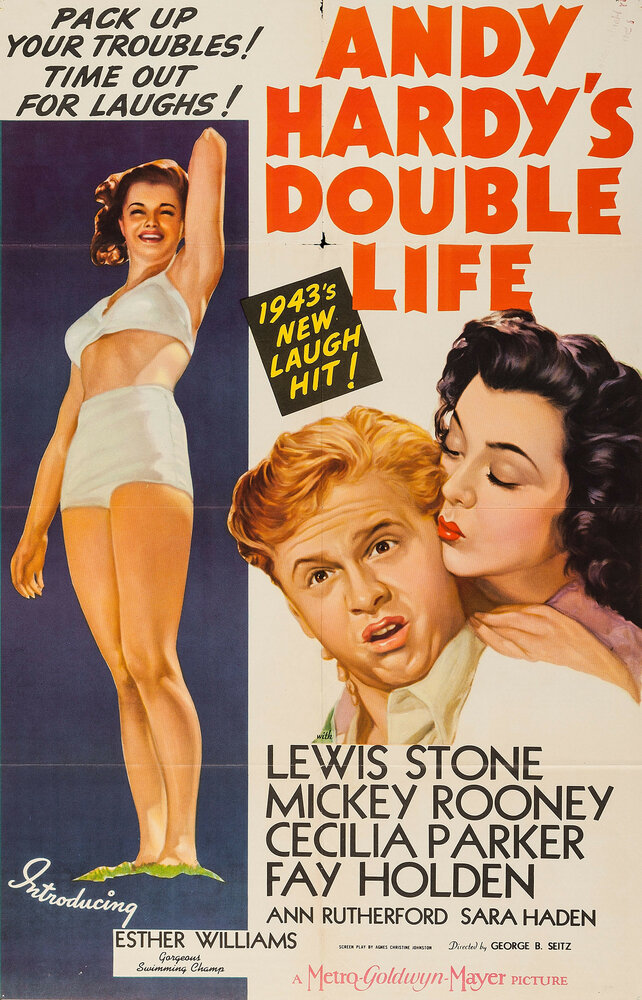 Двойная жизнь Энди Харди (1942) постер