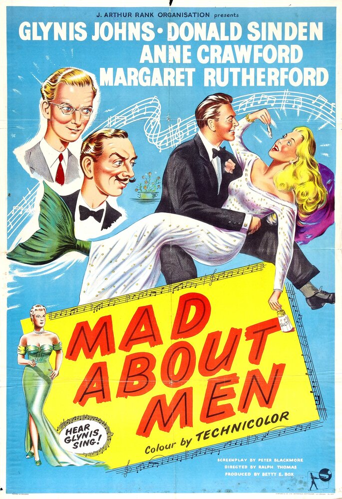 Без ума от мужчин (1954) постер